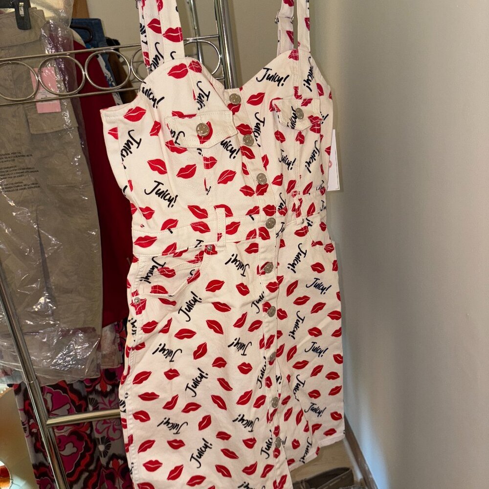 Juicy Couture Juicy Kiss Mini Sheath Dress Size Large NWT